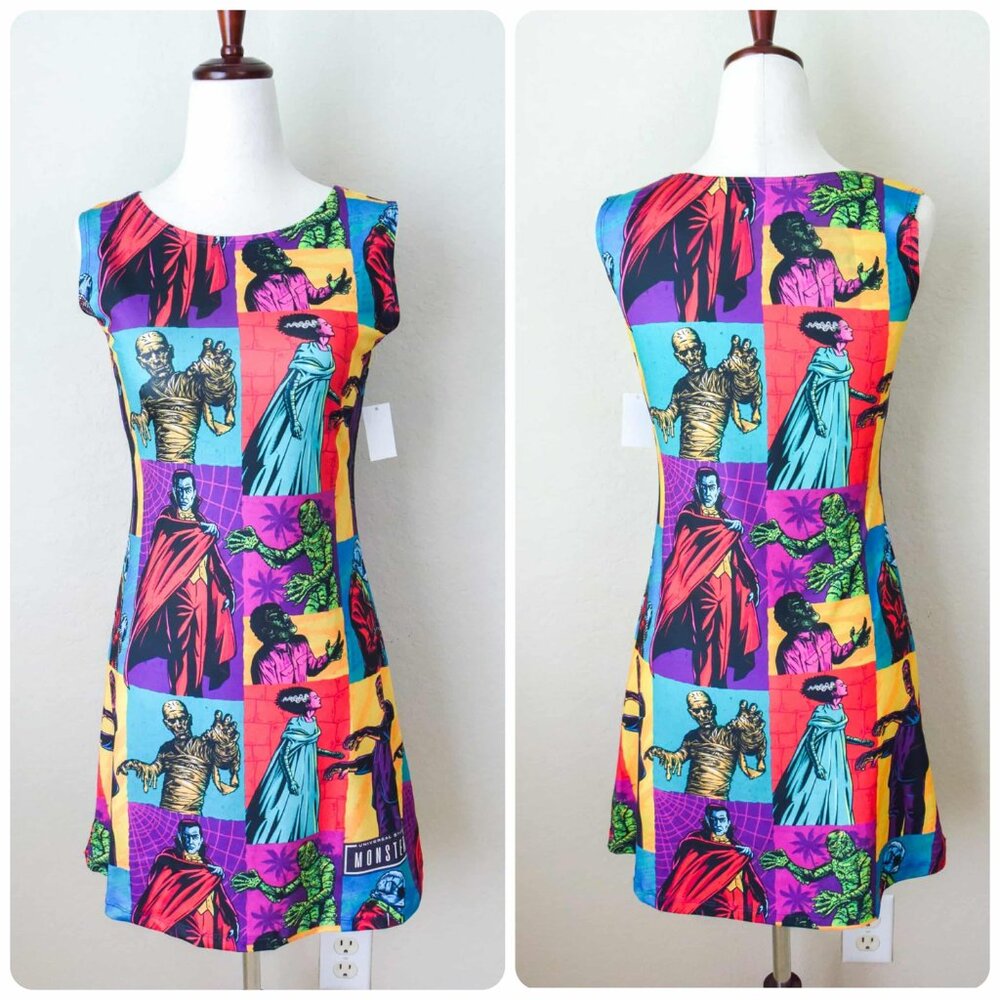 *Universal Studios* Special Monsters Shift Dress, size SMALL - NEW! - FAST SHIP!